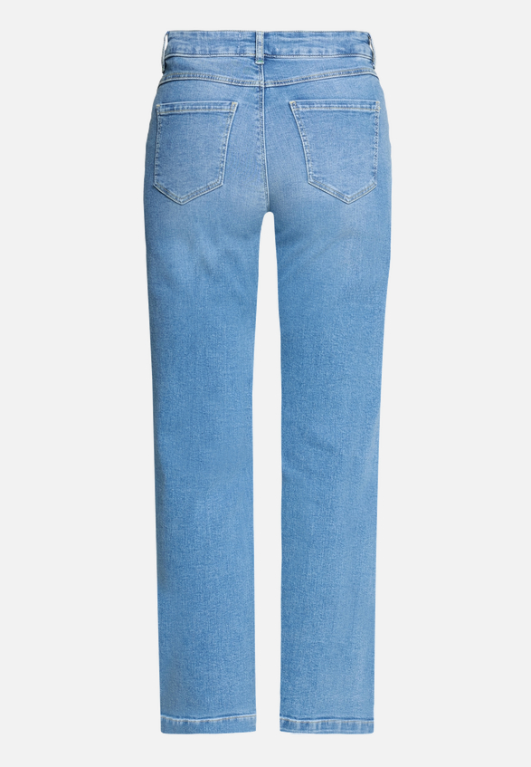 Stretch-Jeans mit Eingrifftaschen / Rückseite