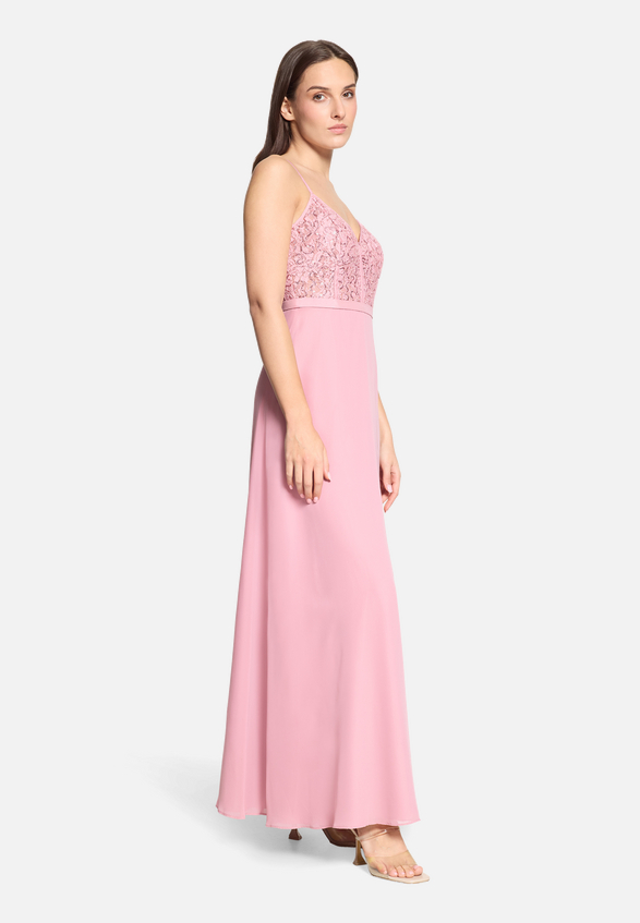 Abendkleid mit Stickerei / Modellfoto Vorderseite (Outfit)