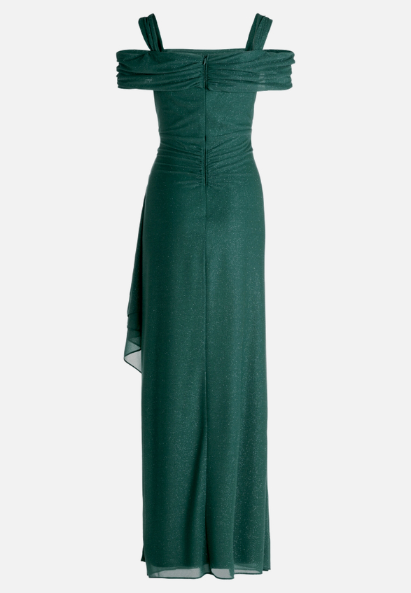 Abendkleid im Glitzer-Look / Rückseite