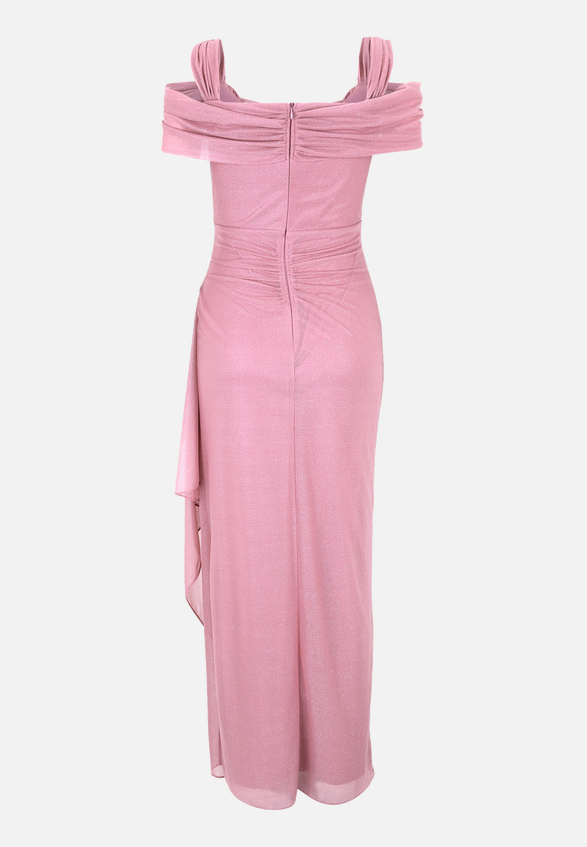 Abendkleid im Glitzer-Look / Rückseite
