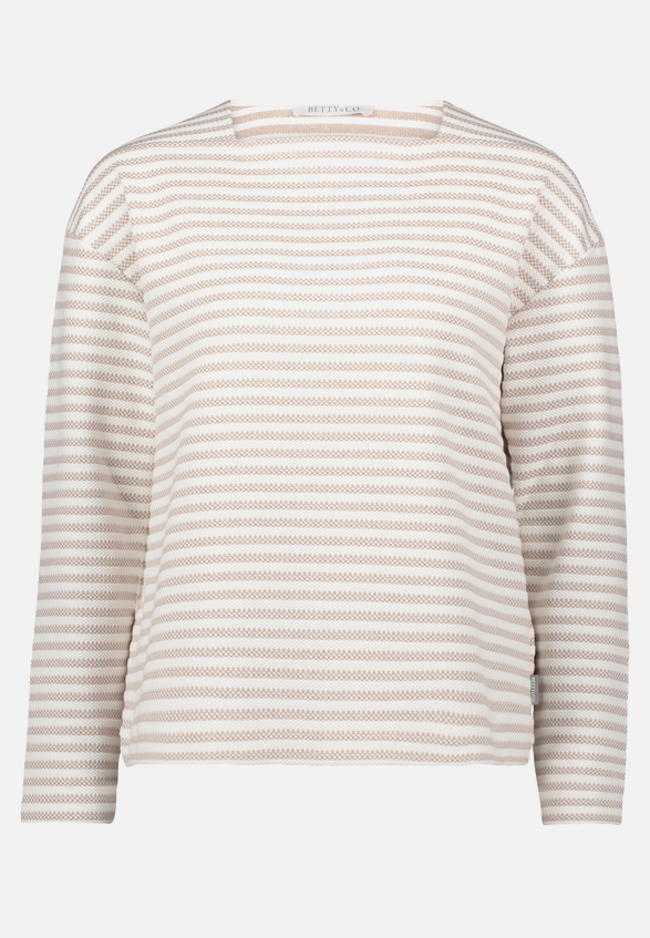 Sweatshirt mit U-Boot-Ausschnitt / Vorderseite