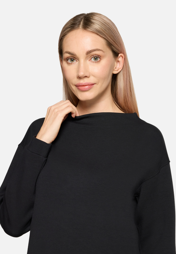 Sweatshirt mit Stehkragen / Detailbild