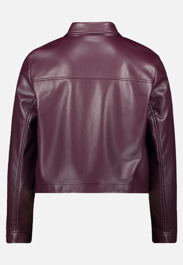 Lederjacke langarm / Rückseite
