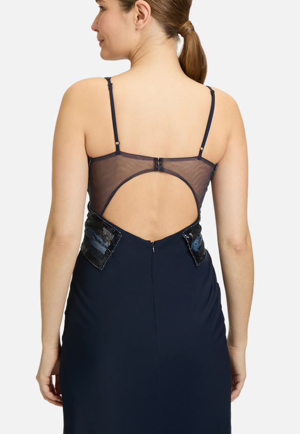 Abendkleid mit Placement / Detailbild