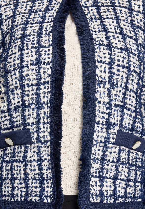 Strick-Cardigan mit Fransen / Detailbild