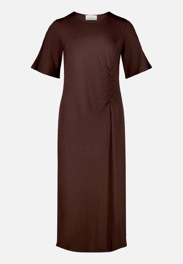 Midikleid mit Raffung / Vorderseite