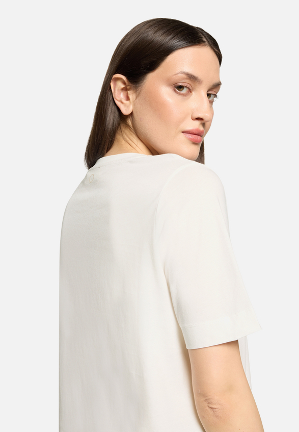 Baumwollshirt mit Rundhalsausschnitt / Detailbild