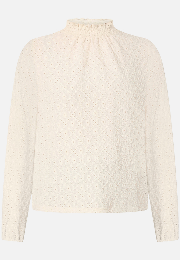 Bluse mit Lochmuster  / Vorderseite