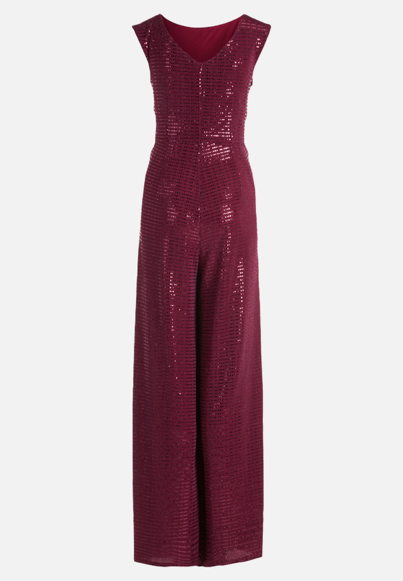 Jumpsuit im Glitzer-Look / Rückseite