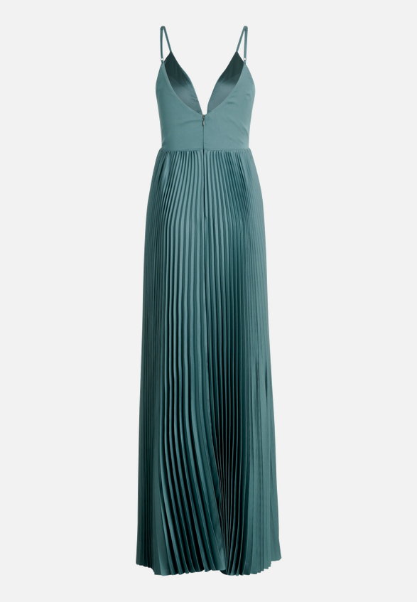 Chiffonkleid mit V-Ausschnitt / Rückseite