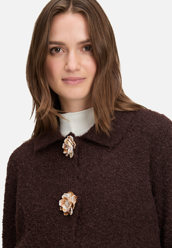 Cardigan mit Kragen / Detailbild