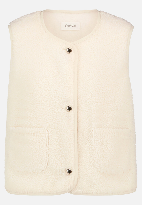 Sweatjacke mit aufgesetzten Taschen / Vorderseite