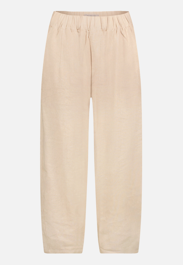 Leinenhose mit Gummizug / Vorderseite