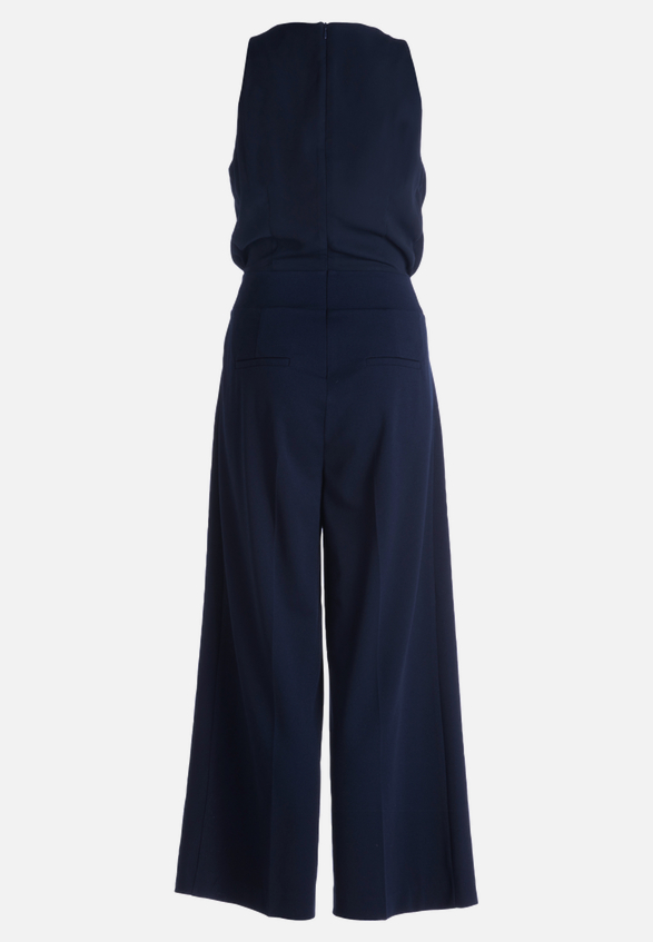 Jumpsuit mit Bindegürtel / Rückseite
