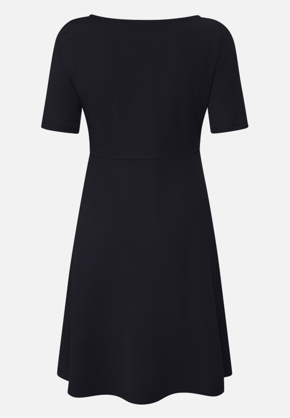 Jerseykleid mit Gürtel / Rückseite