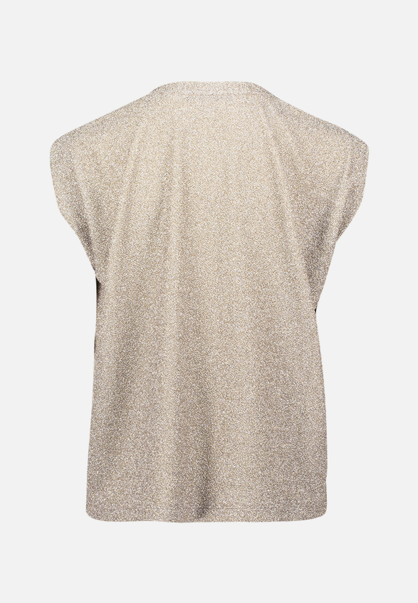 Glitzer-Shirt mit Rundhalsausschnitt / Rückseite