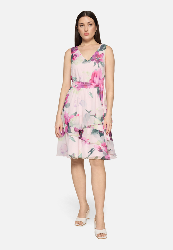 Cocktailkleid mit Volant / Modellfoto Vorderseite