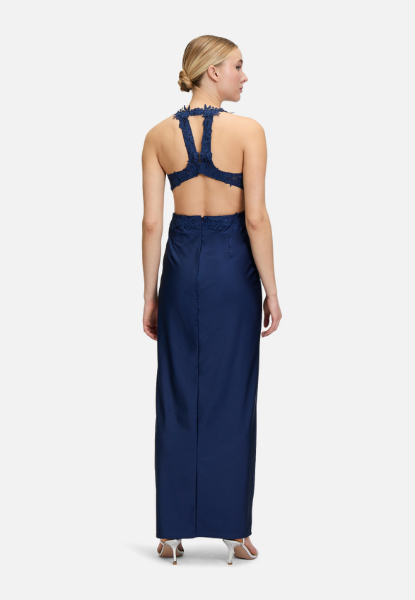 Abendkleid mit Strass / Modellfoto Rückseite