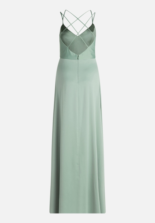 Abendkleid mit V-Ausschnitt / Rückseite