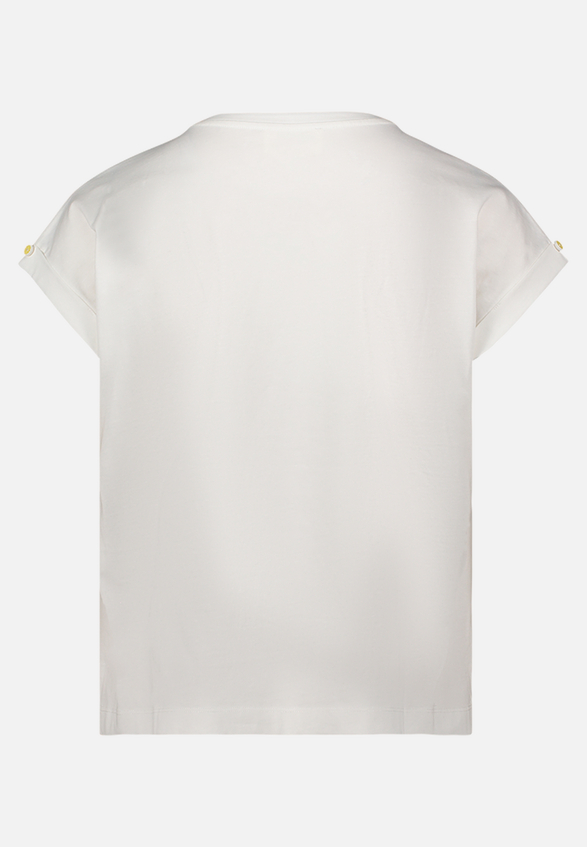 Printshirt mit Ärmelaufschlag / Rückseite