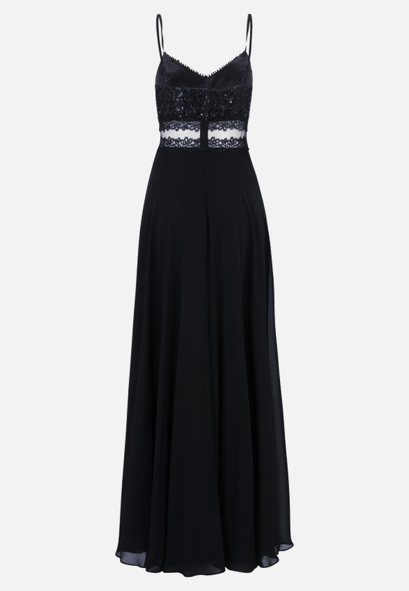 Abendkleid mit Spitze / Rückseite