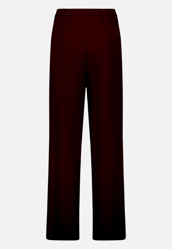 Elegante Stoffhose  mit Bindegürtel / Rückseite