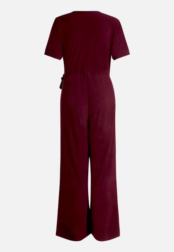 Jumpsuit mit Bindegürtel / Rückseite
