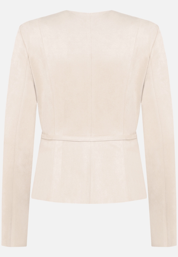 Blazer-Jacke  in Lederoptik  / Rückseite
