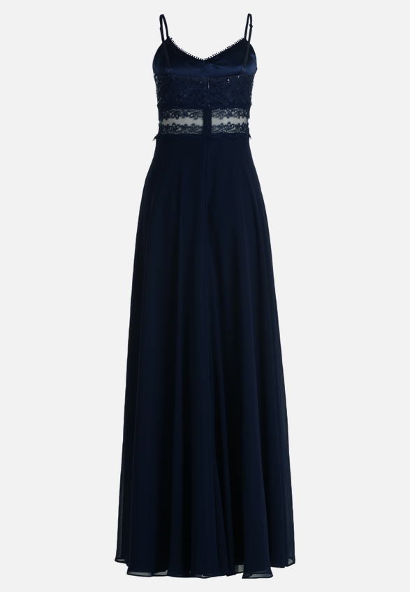 Abendkleid mit Spitze / Rückseite