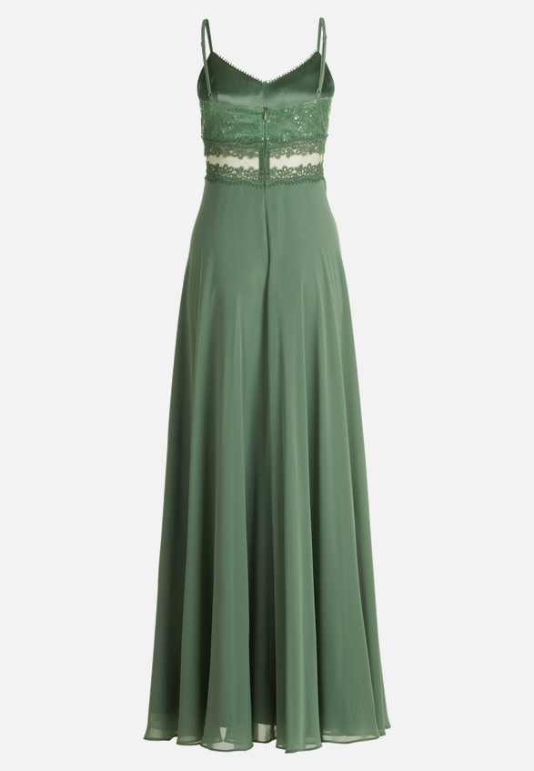 Abendkleid mit Spitze / Rückseite