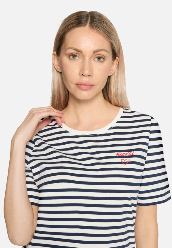 Basic Shirt mit Ringel / Detailbild