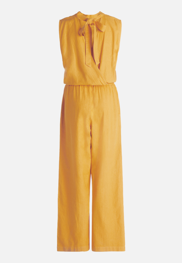 Jumpsuit mit hohem Kragen / Rückseite