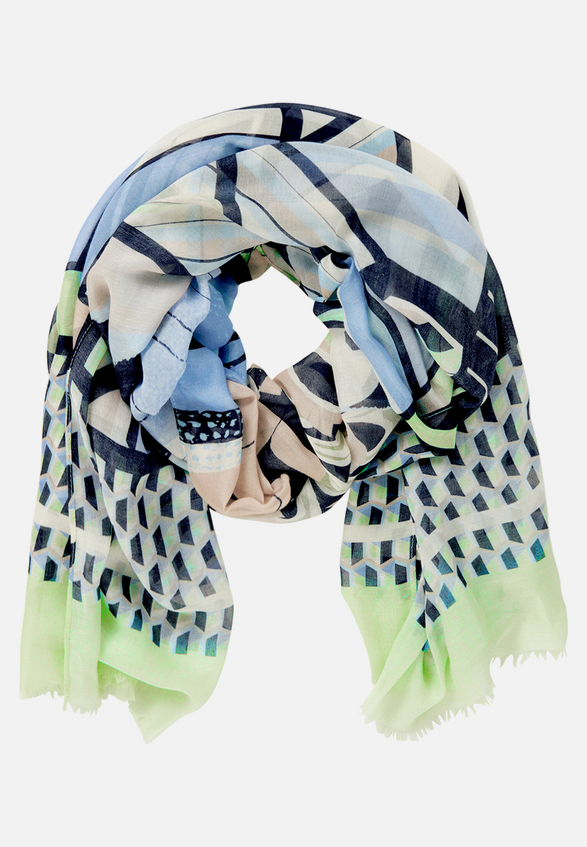 Basic-Schal mit Print / Vorderseite