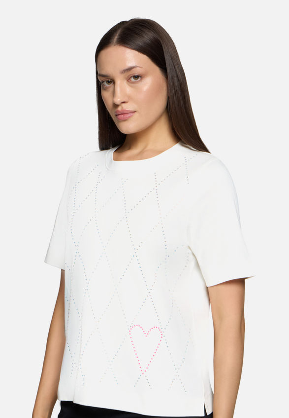 Kurzarm-Shirt mit Rundhalsausschnitt / Detailbild