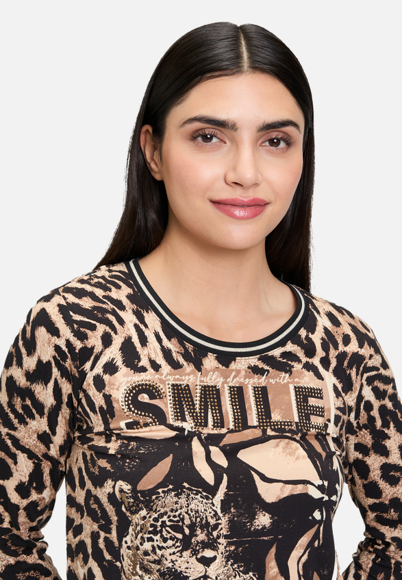 Basic Shirt mit Print / Detailbild