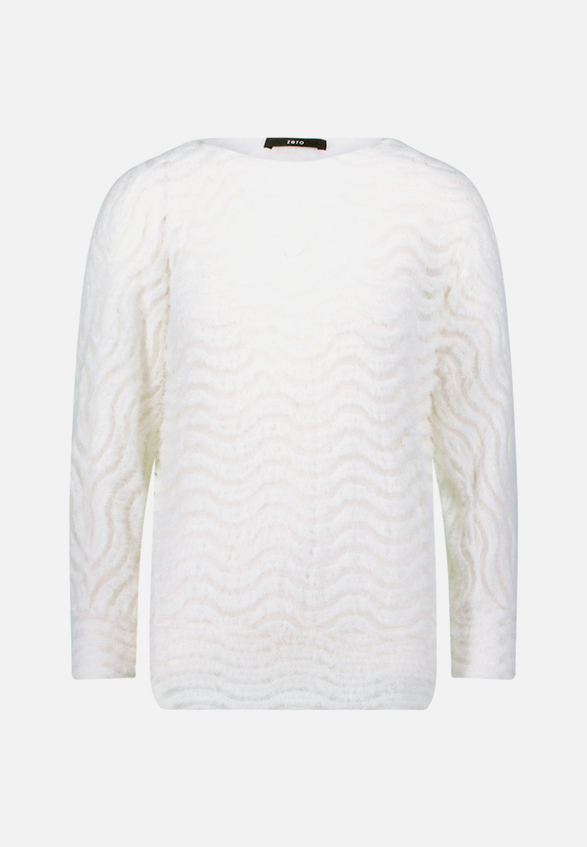 Sweatshirt mit Wellenmuster / Vorderseite
