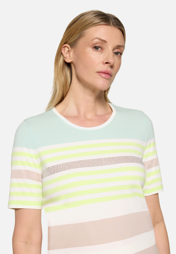 Basic Shirt mit Ringel / Detailbild