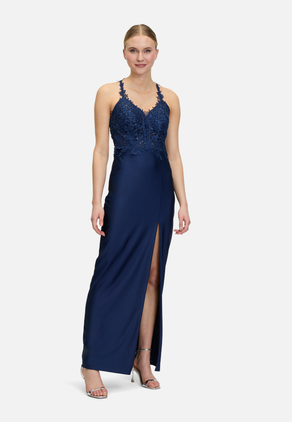Abendkleid mit Strass / Modellfoto Vorderseite