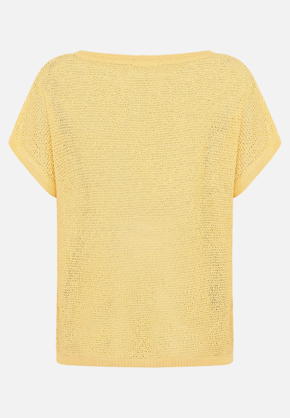 Strickpullover mit Rundhalsausschnitt / Rückseite