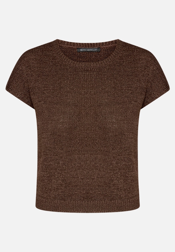 Strickpullover mit U-Boot-Ausschnitt / Vorderseite