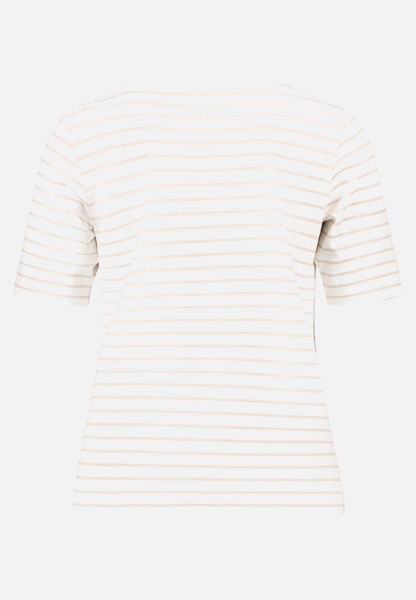 Ringelshirt mit U-Boot-Ausschnitt / Rückseite