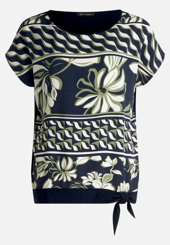 Basic Shirt mit Schleifenknoten / Vorderseite