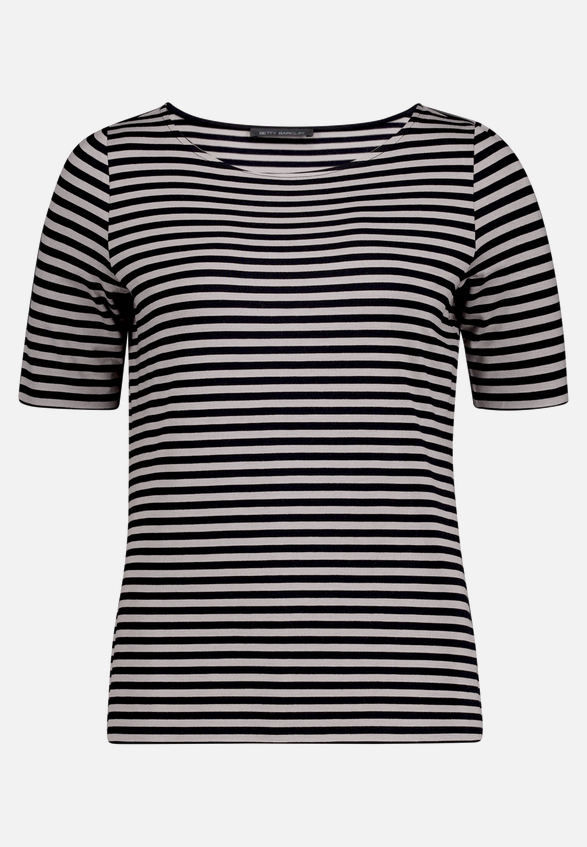 Gestreiftes T-Shirt  mit Rundhalsausschnitt  / Vorderseite