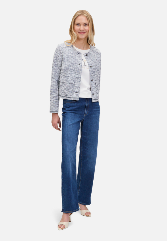 Jerseyjacke langarm / Modellfoto Vorderseite (Outfit)