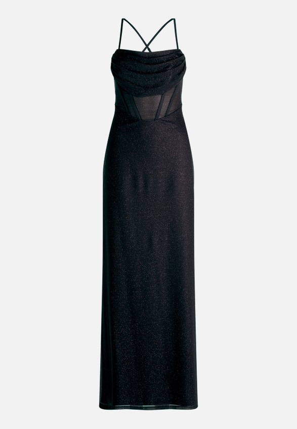 Abendkleid im Glitzer-Look / Vorderseite