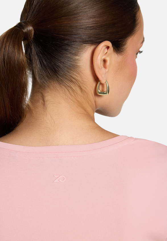 Basic-T-Shirt mit V-Ausschnitt / Detailbild