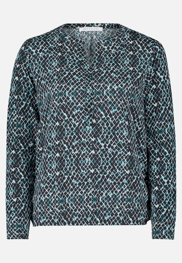 Casual-Shirt mit verdeckter Verschlussleiste / Vorderseite