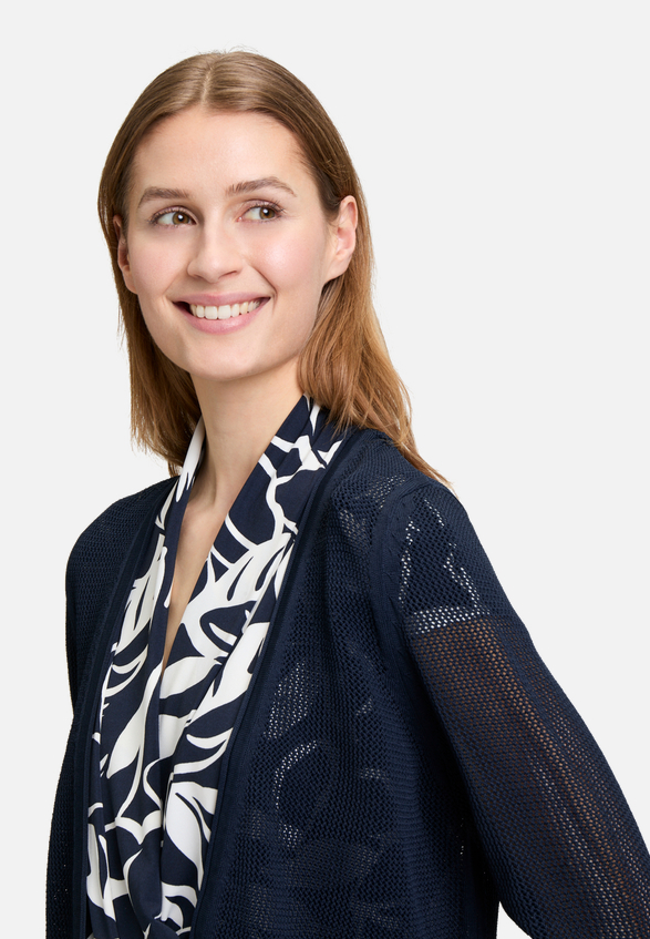 Sommer-Strickjacke mit 3/4 Arm / Detailbild