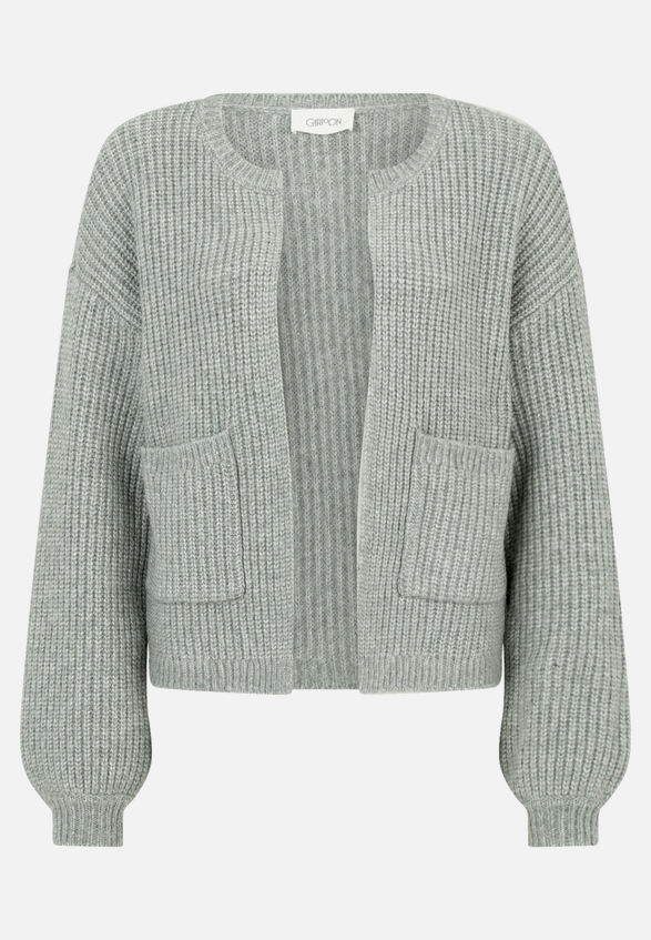Strick-Cardigan mit Taschen / Vorderseite