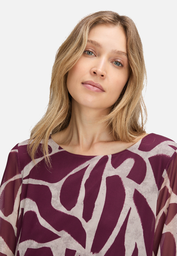 Mesh-Shirt mit Gummizug / Detailbild